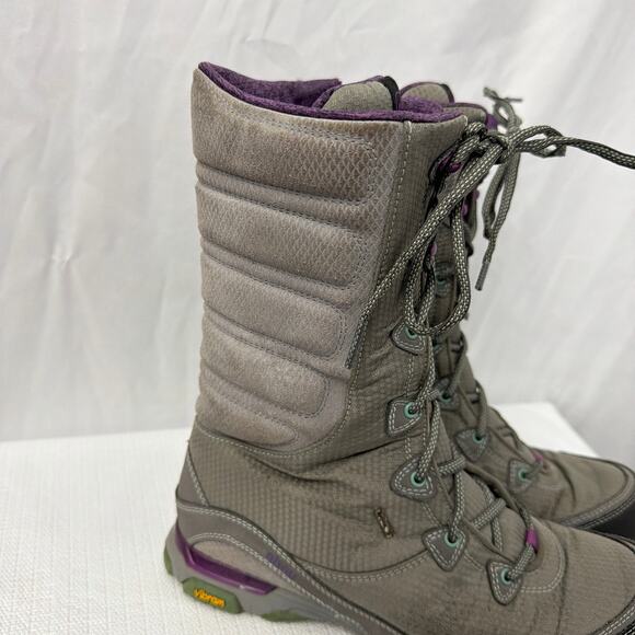 Ahnu Winter Boots Womens Size 9 Sugar Bowl Northridge Vibram Gray Waterproof - Picture 2 of 15